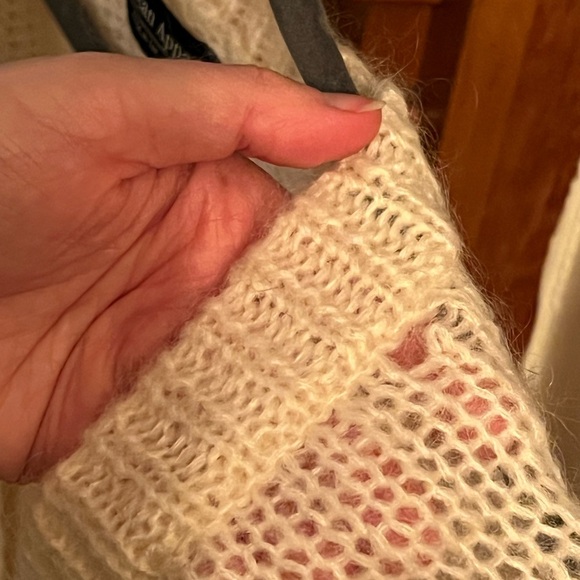 American Apparel Cream Mohair Cardigan - Picture 7 of 9